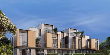 A view of Mudon Al Ranim Townhouses in Dubailand, built by Dubai Properties