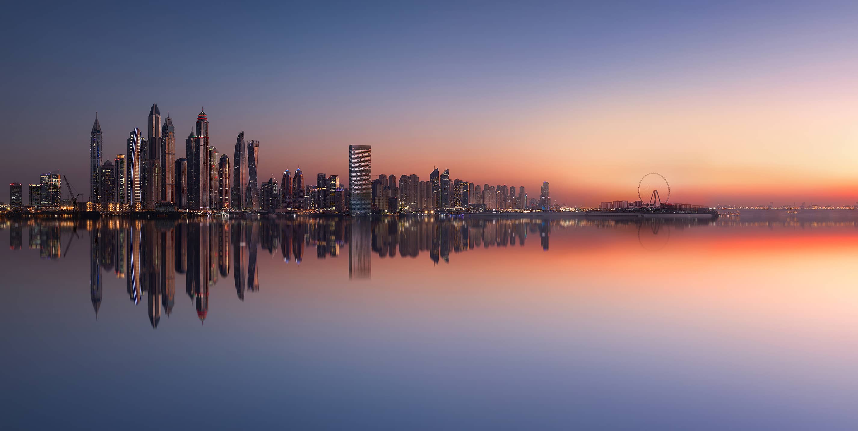 Aerial view of Dubai real estate and some of the properties in Dubai, built by Dubai Properties